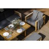 Мебель садовая для лаунж зоны из акации BOOKA с обеденным столом