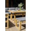 Мебель садовая для лаунж зоны из акации BOOKA с обеденным столом